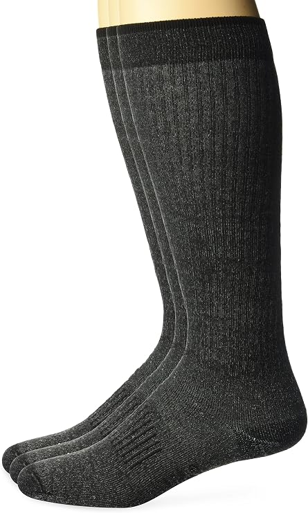 Wrangler Men's Lightweight Ultra-dri Over the Calf Boot Socks 3 Pair Pack