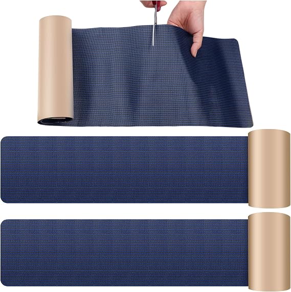 Pushglossy 2 Rolls Blue Pool Safety Cover Patch Kit Self Adhesive Swimming Pool Cover Patch Repair Kit Mesh Pool Patch Repair Kit Pool Cover Repair Tape for Inground Pool Cover(4 x 39 Inch)