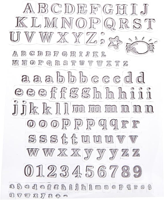 Artemio Clear Stamps Alphabet IV, Transparent
