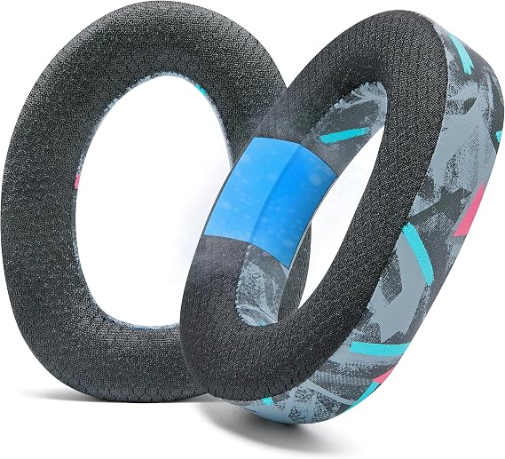WC Freeze EPOS H6 Pro - Cooling Gel Earpads for EPOS H6 Pro/Sennheiser GSP 600 / GSP500 / GSP550 / GSP670, Made by Wicked Cushions - Enhance Comfort, Durability, Thickness | 90's Black