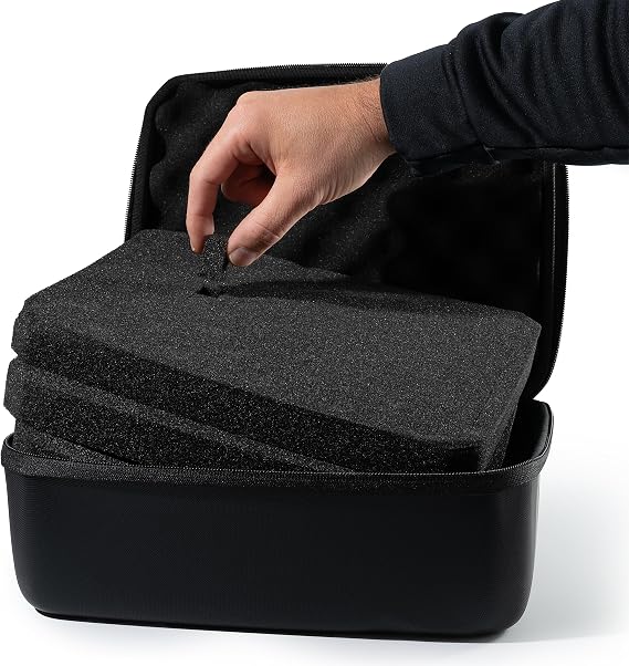caseling 9.5" x 7.5" x 4.75" Hard Case with 3-Layer Pick and Pluck Foam