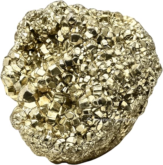 Large Pyrite Crystal Stone Cluster Samples - Large High Energy Natural Iron Pyrite Stone Pirita Piedra Original with Healing Properties