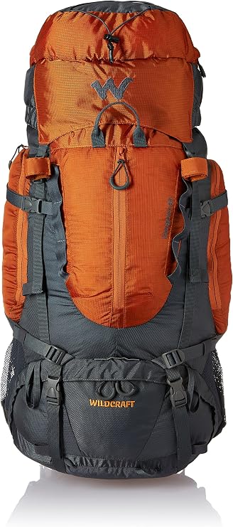 Wildcraft Men's Hiking Backpack (Gangotri Plus) 65 Liters Orange