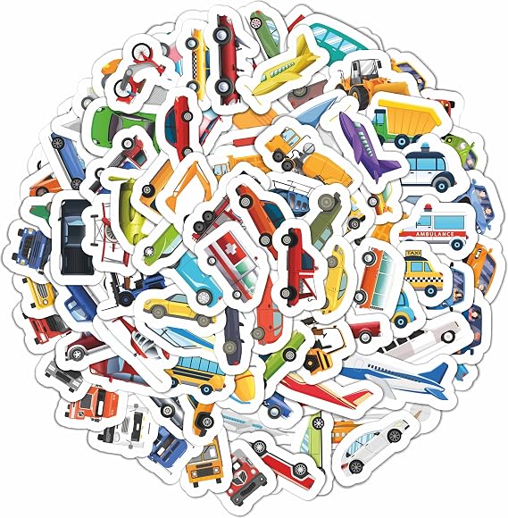 303 Pcs Tractor and Truck Stickers