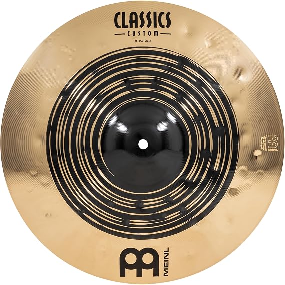 MEINL Cymbals CC16DUC Minel Classics Custom Dual Series Crash Cymbal 16"