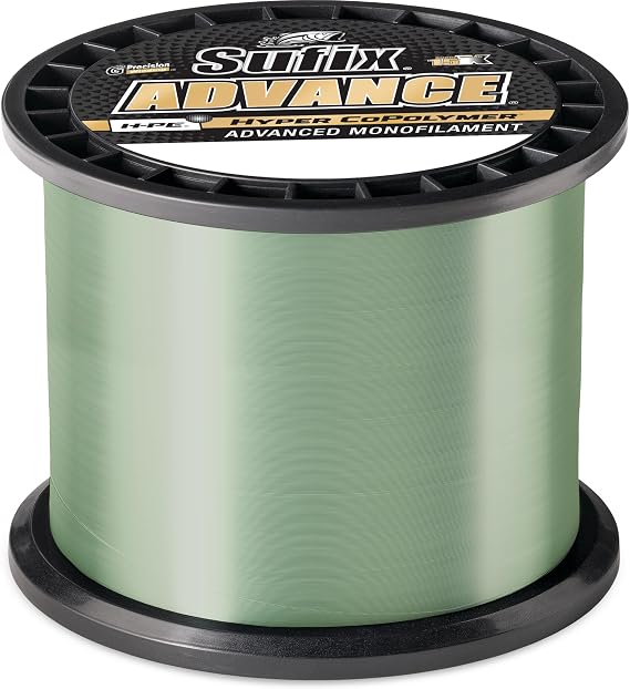 Sufix Advance Lo-Vis Green Monofilament 250-330 Yard Spools