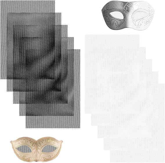 Giantree 10-Pack Fur Suit Eye Mask Net, Plastic Mesh, Hard Linen Net