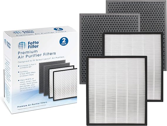 2-Pack LV-PUR131-RF Filter Replacement Compatible with Levoit