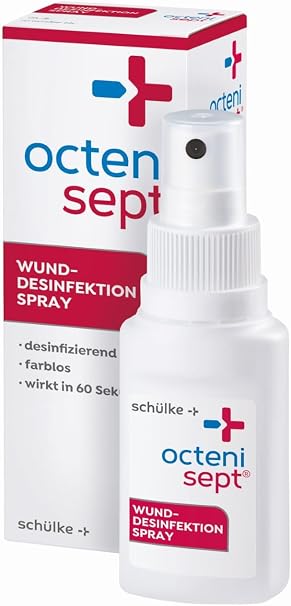 octenisept Wund-Desinfektion Spray - schmerzfreies Antiseptikum zur Behandlung von akuten und chronischen Wunden schützt vor Wundinfektionen 50 ml Lösung