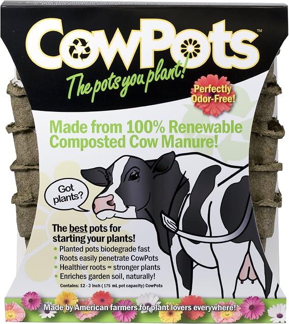 CP3-12 3-Inch CowPots, 12-Pack