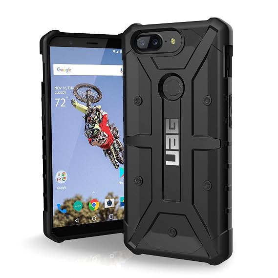 URBAN ARMOR GEAR UAG OnePlus 5T Pathfinder Feather-Light Rugged [Black] Military Drop Tested Phone Case