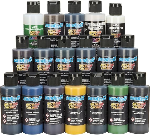 Createx Colors 4681-00 candy2o Complete Set, 2 oz