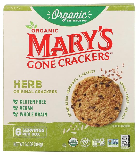 Mary's Gone Crackers, Herb, 6.5 Ounce