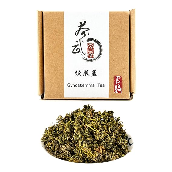 ChaWuWarmSun-Gynostemma Tea, 3.5oz/100g,Loose Leaf Chinese Herbal Tea JiaoGuLan,Natural Organic