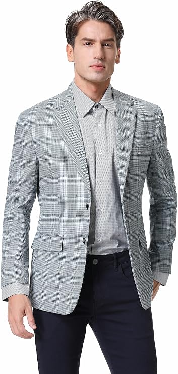 Duchamp Gingham Stretch Blazer