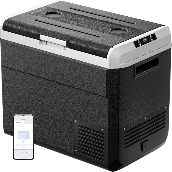 EKOJUCE 12V Refrigerator 64QT Portable Freezer Electric Cooler