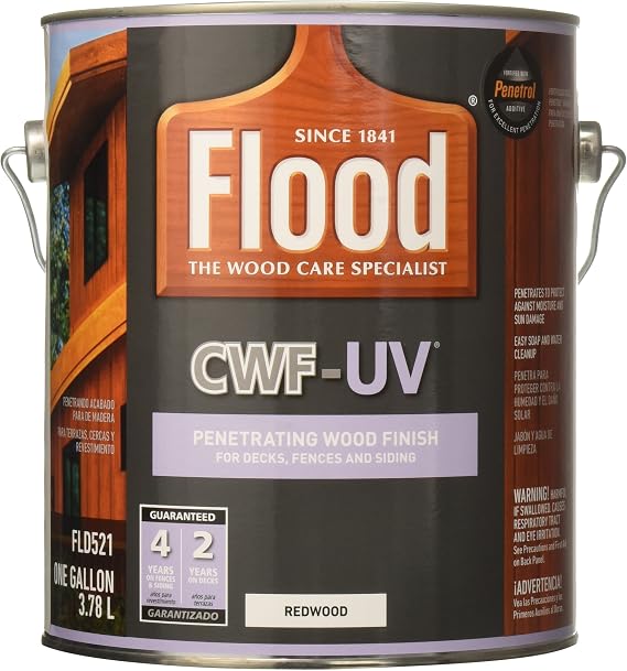 1 gal Flood FLD521 Redwood CWF-UV Exterior Clear Wood Finish