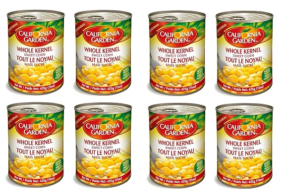 California Garden Whole Kernel Sweet Corn 8 Cans N.W. 15 oz each