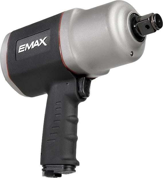 EMAX Air Impact Wrench - 3/4" Drive Pneumatic Mechanic Tool with 1,400 ft lbs Max Torque & 6,000 RPM - EATIWH7S1P