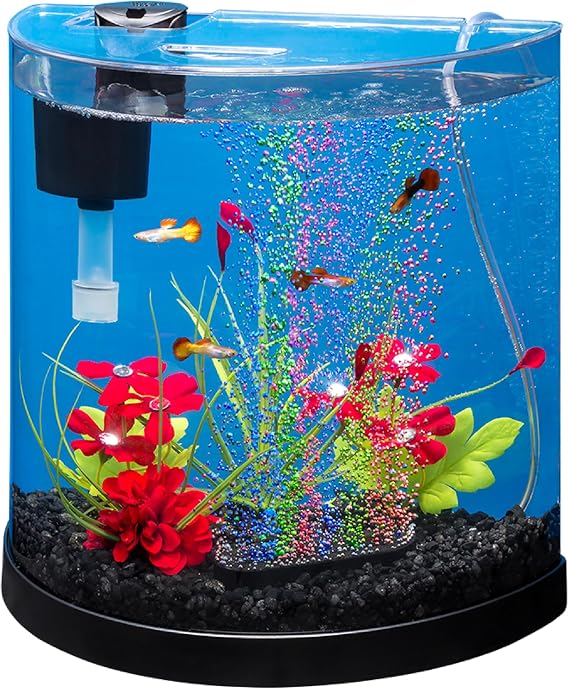 Tetra ColorFusion Starter 3 Gallon Fish Tank Kit for Small Freshwater Fish