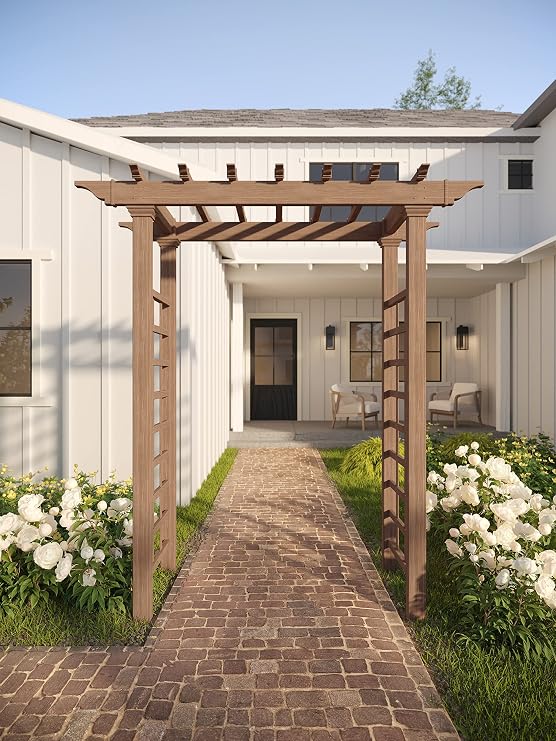 vita Carolina 57 inchW x 88 inchH Composite Vinyl Arbor