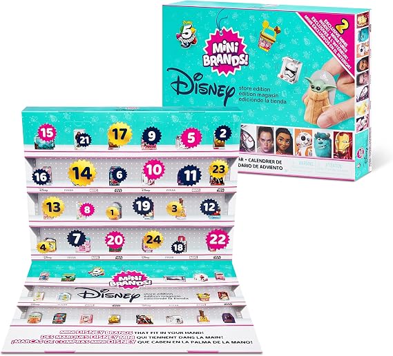 Mini Brands Disney Minis by ZURU Limited Edition 24 Pack with 4 Exclusive Minis, Mystery Collectibles Toys  with 24 Minis