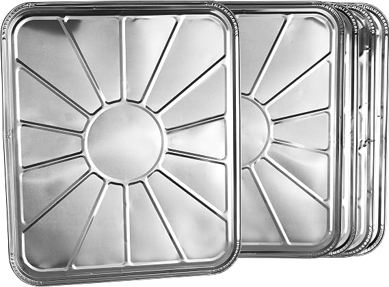 PLASTICPRO Disposable Foil oven liner Reusable Oven Drip Pan Pack of 5
