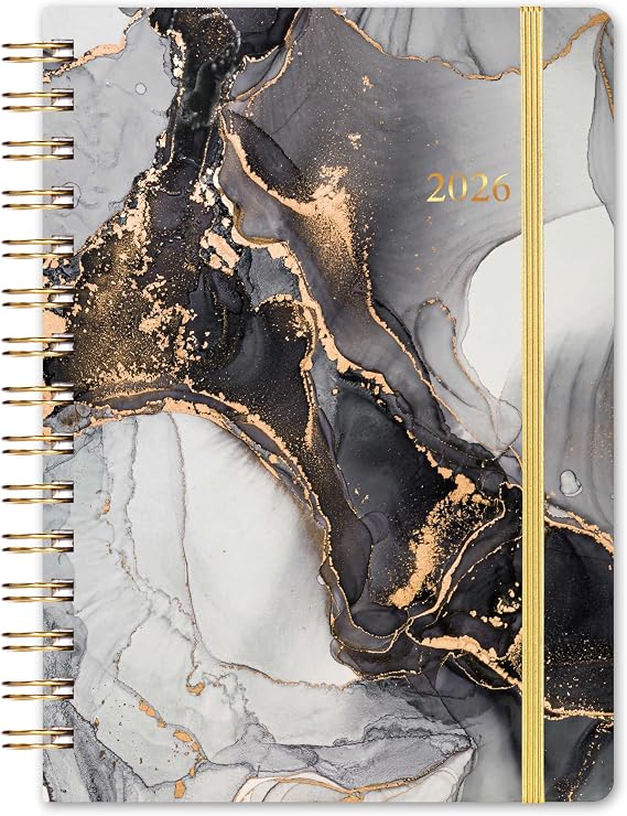 2026 Planner - JAN 2026 - DEC 2026, 2026 Planner Weekly and Monthly, 6.3" x 8.4", 2026 Calendar Planner, Weekly and Monthly Planner 2026 with Colorful Tabs, Twin-wire Binding,Back Pocket, Hardcover