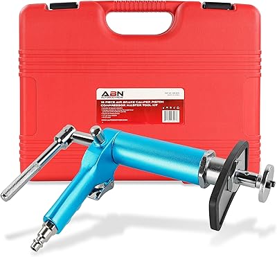 ABN Caliper Piston Compressor Tool 16-pc Pneumatic Brake Caliper Tool Air Brake Tools Brake Caliper Compressor Tool