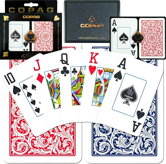 Copag Bridge-Size Jumbo Index Playing Card Set (Pack of 12)