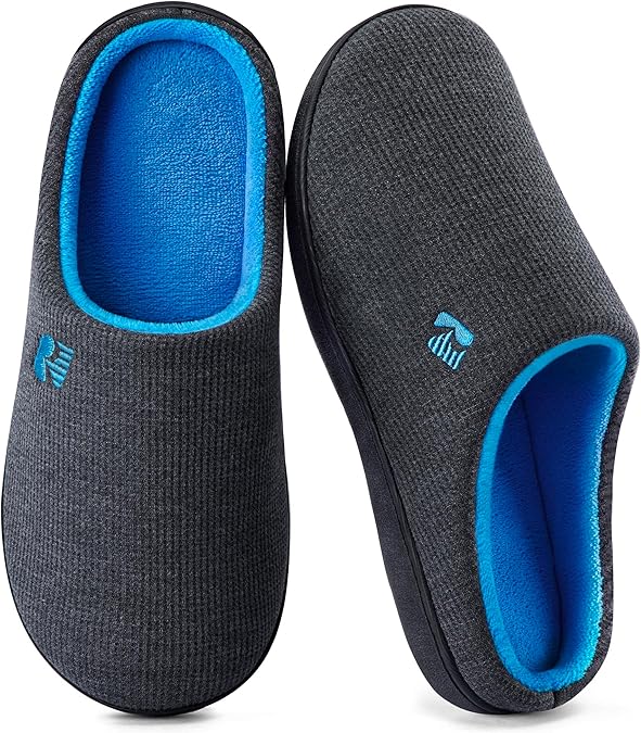 RockDove Original Two-Tone Memory Foam Slippers for Men