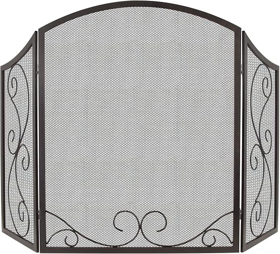 Iris Scroll Fireplace Screen