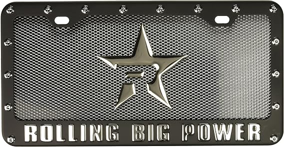 RBP-PILOT RBP-4121ZR License Plate Frame Kit, Black