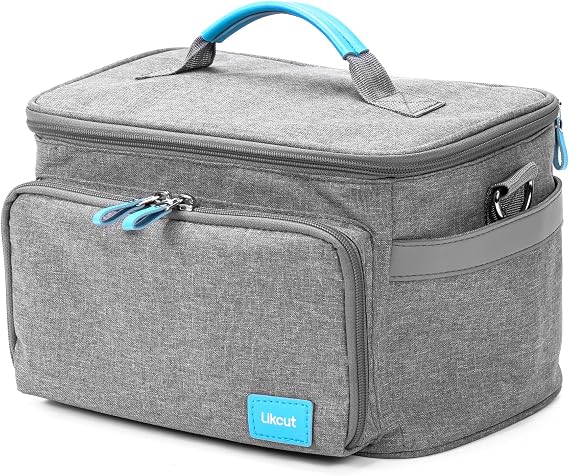 LIKCUT Tote Carrying Case Bag for Glee S501 Vinyl Cutting Machine - Protable Travel Storage Bag Compatible with Cricut Joy, Accessories and Suppliers, Grey