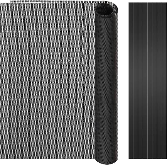 MoKo 400x300mm DIY PC Case Dust Mesh Fan Filter, 1mm Hole, 2 PCS, Black