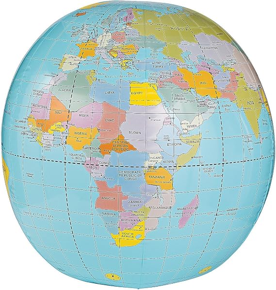 Fun Express Giant Inflatable Globe Beach Ball 33 Inch