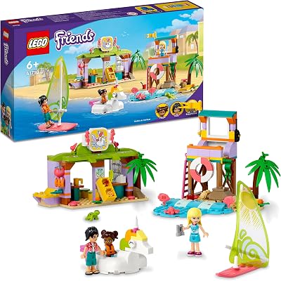Lego® Friends Surfer Beach Fun 41710 Building Kit; with Friends Lifeguard Character Stephanie;Beach Toy for Kids Aged 6