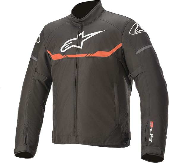 Alpinestars Men's T-sp S Waterproof Jacket Black/Fluorescent Red Motorcycle Clothing