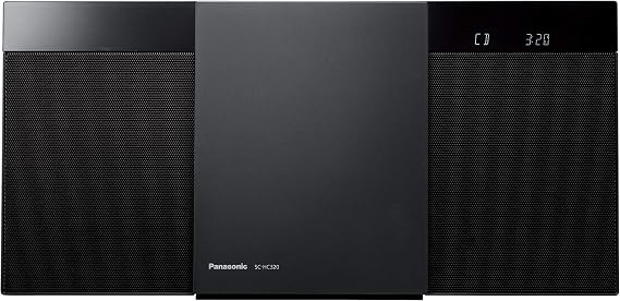 Panasonic SC-HC320-K Mini Compo, FM/AM 2 Bands, Bluetooth Compatible, USB Memory Recording Function, Black