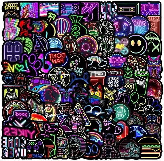 100 Pcs Cute Stickers - Waterproof Vinyl Stickers for Kids & Adults, Laptop Stickers Skateboard Stickers for Decoration, Teacher Rewards & Party Favors