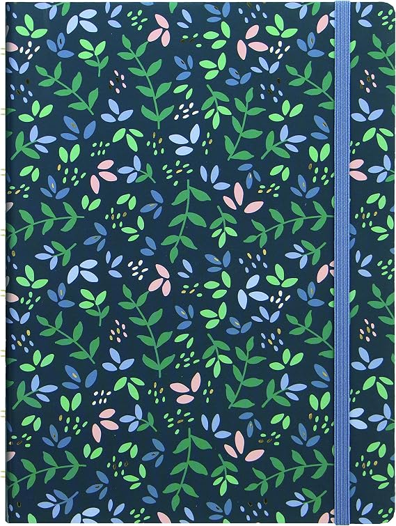 Filofax Refillable Notebook, A5 Size, Garden Collection, 8.25" x 5.75", Dusk (B115114U)