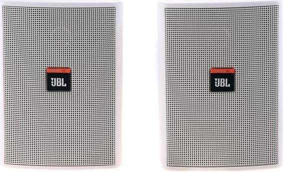 JBL Professional Control 23 High Output Two-Way Mid/High Frequency Loudspeaker, White (Sold as Pair) (Control 23-WH)