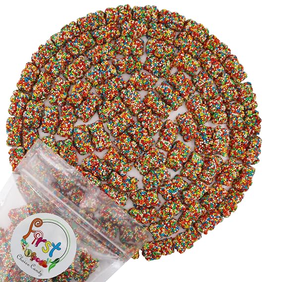 FirstChoiceCandy Gummy Bears Crispy Crunchy, Rainbow Gummy Bears (5 LB)