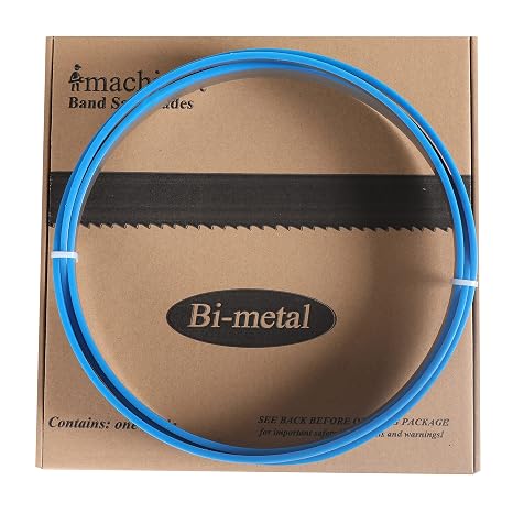 Imachinist S1201812 M42 Grade 120" Long, 1" Wide Bi-Metal Bandsaw Blades for Cutting Metal Variable Teeth (8/12TPI)
