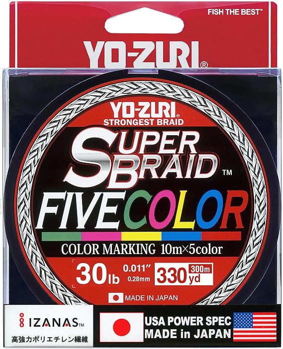 Super Braid 30LB 5 Color 330YD