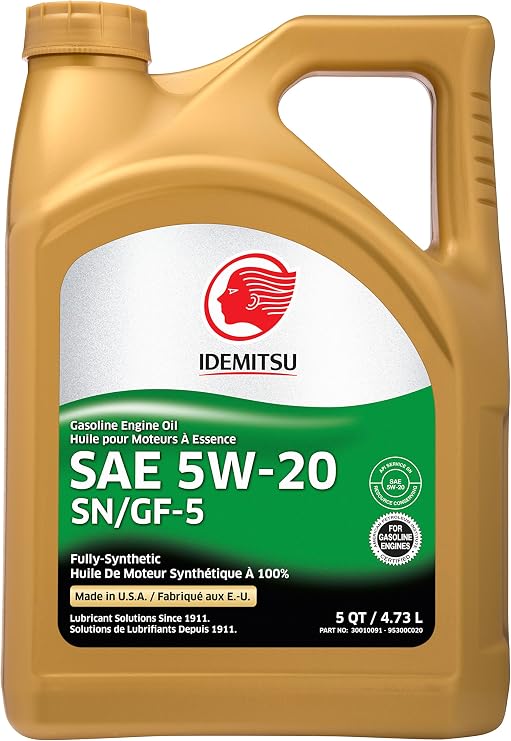 Idemitsu Full Synthetic 5W-20 Engine Oil SN/GF-5-5QT