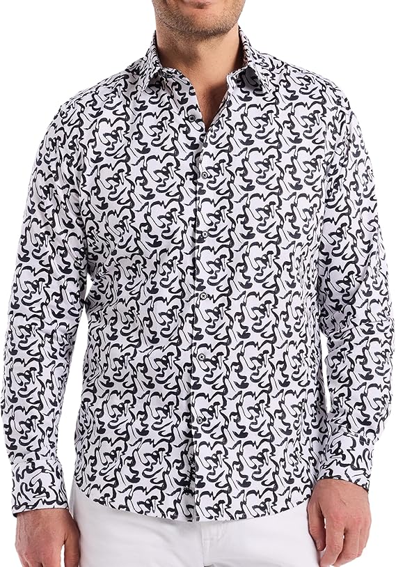 Robert Graham Men's Theron Long Sleeve Button Down Woven Shirt