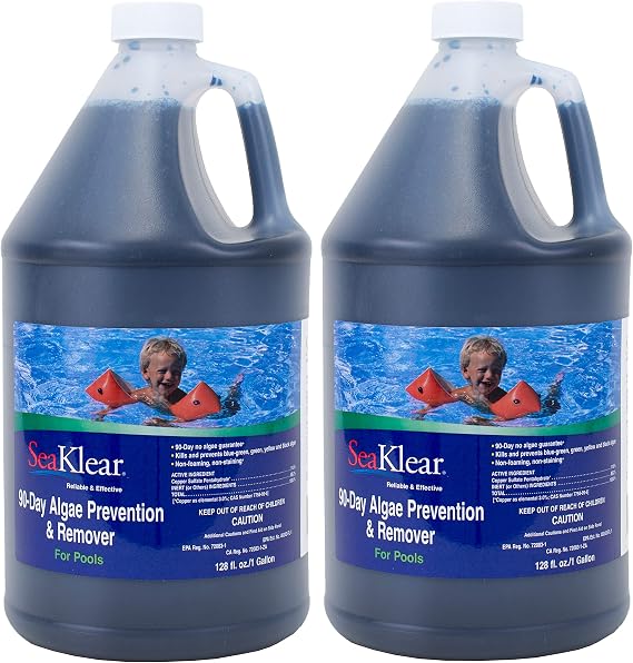 SeaKlear 2 Pack 90-Day Algae Prevention & Remover 1Gal