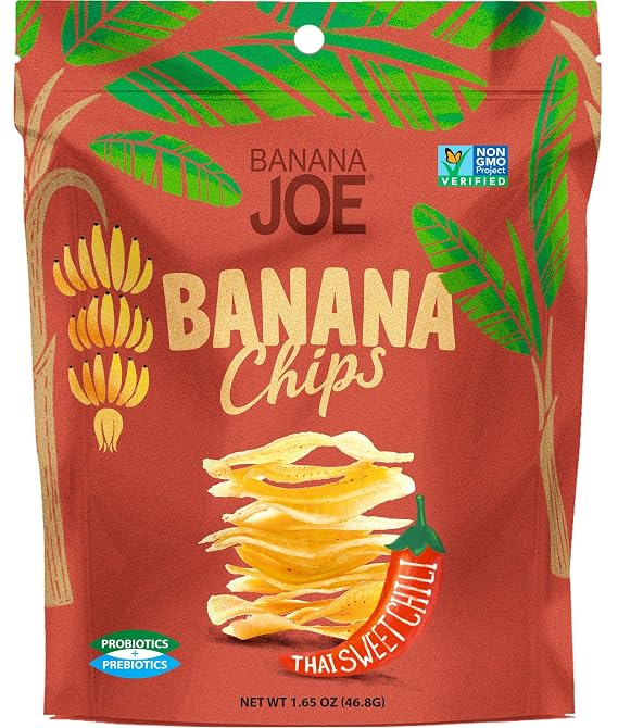 BANANA JOE Thai Sweet Chili Banana Chips, 1.65 OZ