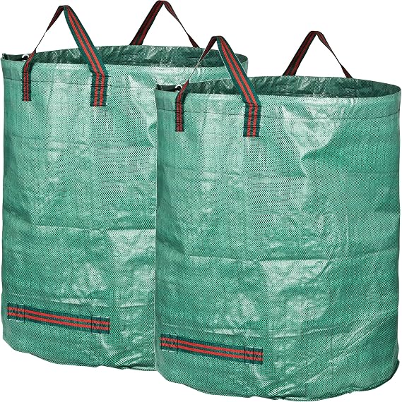 GardenMate 2-Pack 132 Gallons Reusable Garden Waste Bags (H34, D34 inches) - Yard Waste Bags